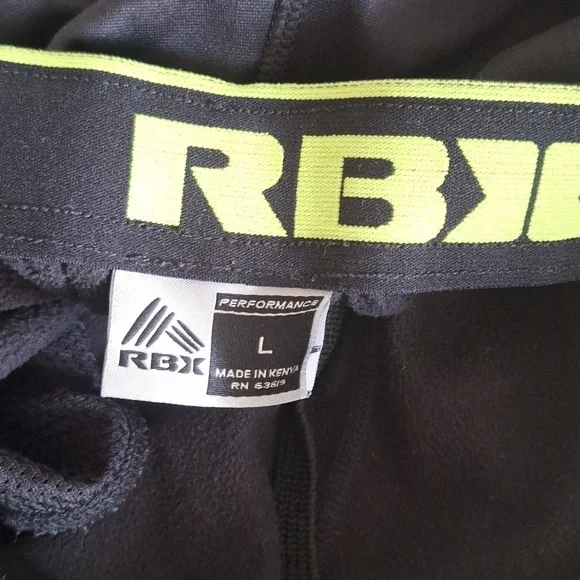 RBX Men's Black Casual Athletic Pants Size L - Picture 5 of 7